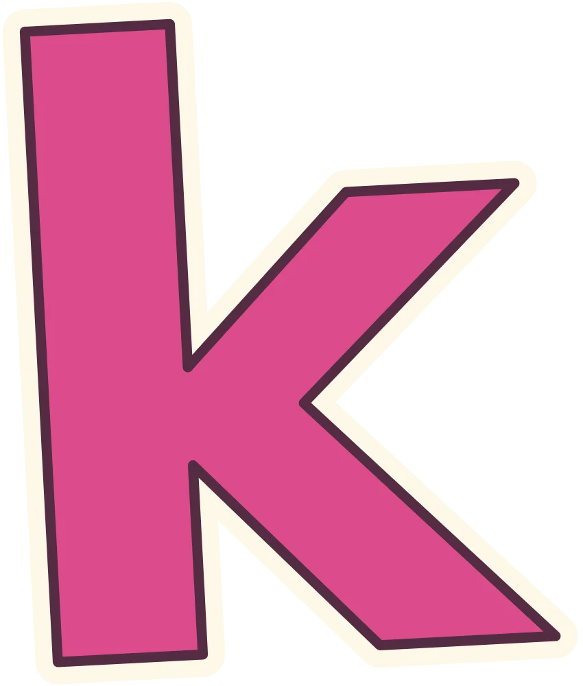 Sinterklaas letters met cadeautjes k